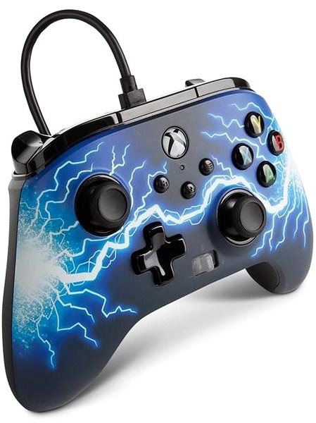 Gamepad PowerA Enhanced Wired Controller - Arc Lightning - Xbox Lateral view