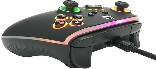 Gamepad PowerA Enhanced Wired Controller - Spectra - Xbox Seitlicher Anblick