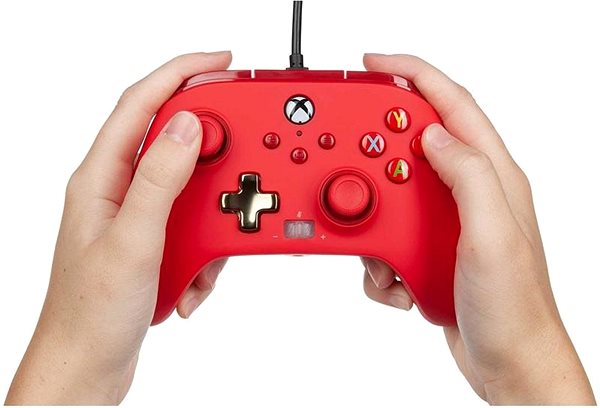 Gamepad PowerA Enhanced Wired Controller - Red - Xbox Lifestyle