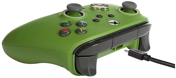 Gamepad PowerA Enhanced Wired Controller – Soldier – Xbox Bočný pohľad