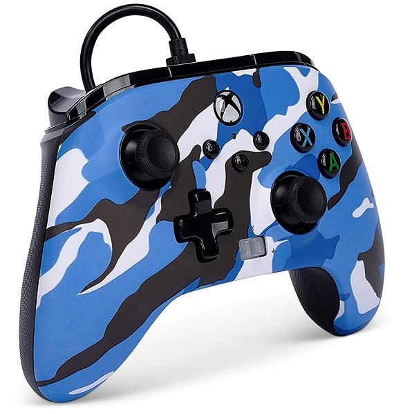 Gamepad PowerA Enhanced Wired Controller for Xbox Series X|S – Blue Camo ...