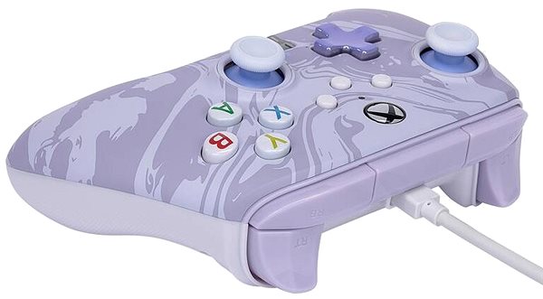 Gamepad PowerA Enhanced Wired Controller für Xbox Serie X|S - Lavender Swirl ...