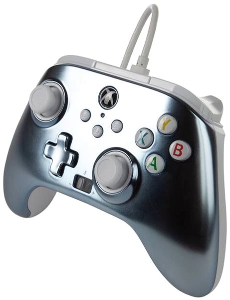 Gamepad PowerA Enhanced Wired Controller for Xbox Series X|S – Metallic Ice ...