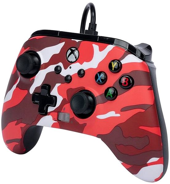 Gamepad PowerA Enhanced Wired Controller for Xbox Series X|S – Red Camo ...