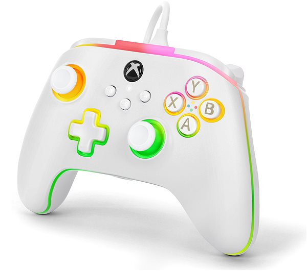 Gamepad PowerA Advantage Wired Controller – White – Xbox Series X|S ...