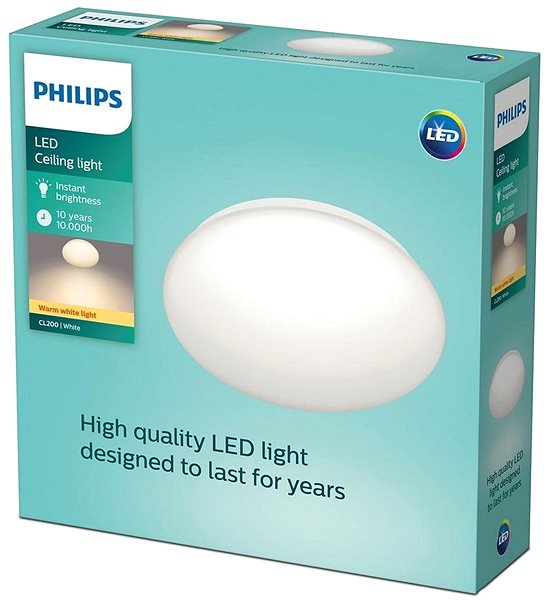Ceiling Light Philips - LED Ceiling Light MOIRE, 1xLED/6W/230V/2700K Packaging/box