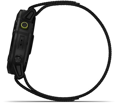 Smart Watch Garmin Enduro Carbon Gray DLC Titanium/Black UltraFit Nylon Strap Lateral view