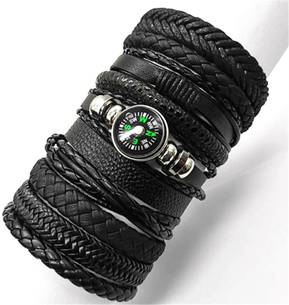 Predator Q1 Leather Compass Bracelet Set of 10 Q05/V.