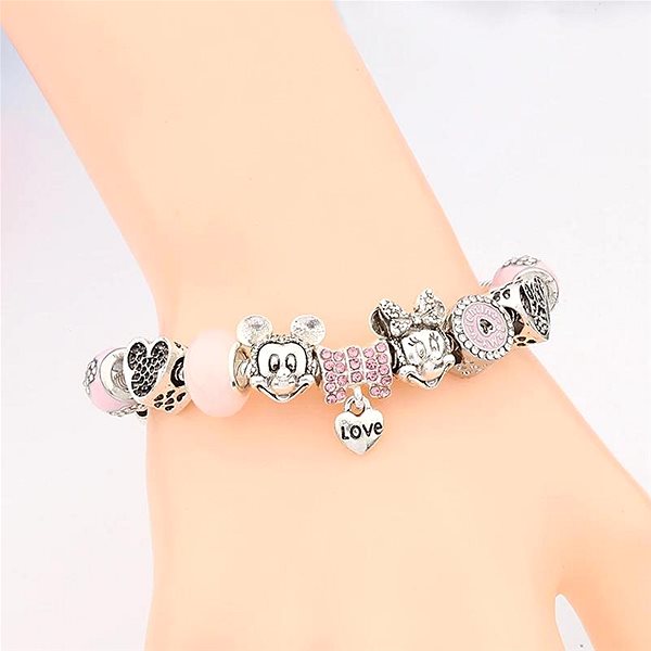 Silver Star Women's Bracelet Mickey Minnie P10929-1/V 21.