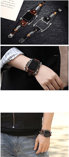 Predator Q1 Bracelet/Strap for Smartwatch 18cm Apple Black No. 7 / 38mm, 40mm.