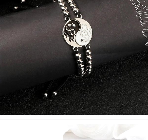 Wrap Q1 Yin Yang Beaded Bracelet -10-4.