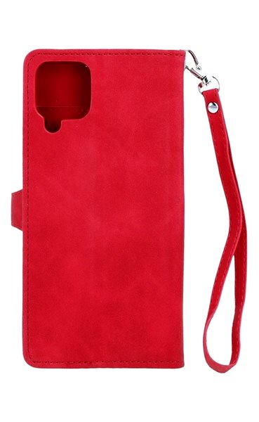 Puzdro na mobil TopQ Puzdro Samsung A12 knižkové so zipsom červené 84276 ...