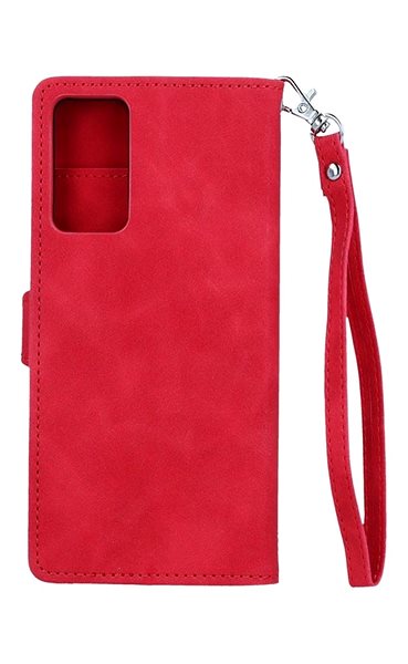 Puzdro na mobil TopQ Puzdro Xiaomi Redmi Note 11 Pro knižkové so zipsom červené 84219 ...