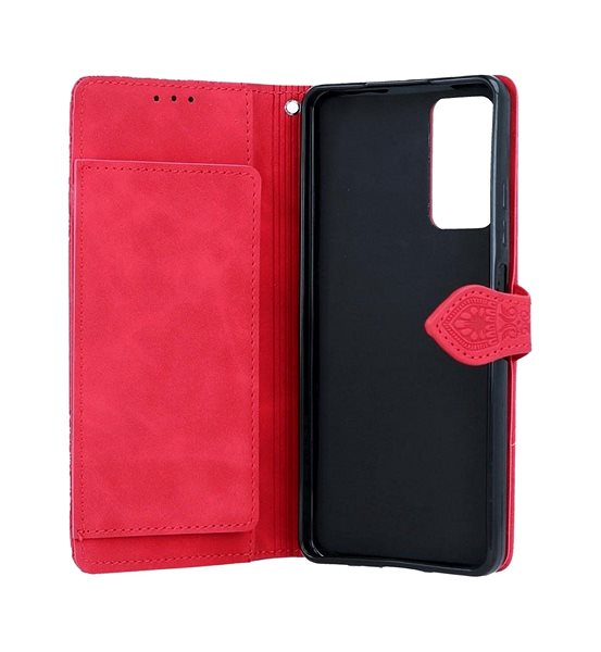 Puzdro na mobil TopQ Puzdro Xiaomi Redmi Note 11 Pro knižkové so zipsom červené 84219 ...