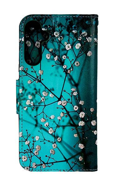 Puzdro na mobil TopQ Puzdro Samsung A34 knižkové Modré s kvetmi 94096 ...