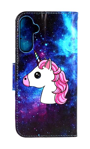 Puzdro na mobil TopQ Puzdro Samsung A34 knižkové Space Unicorn 94088 ...