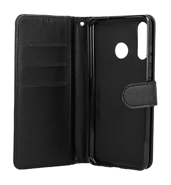 Puzdro na mobil TopQ Puzdro Huawei P30 Lite knižkové čierne s prackou 94233 ...