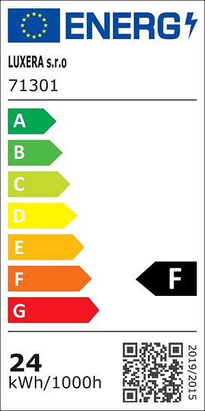 Ceiling Light Present 71301 - LED Ceiling Light FLUO, LED/24W/230V Energy label