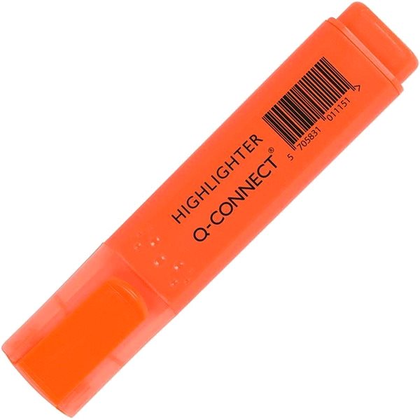 Zvýrazňovač Q-CONNECT 1 – 5 mm, oranžový Screen