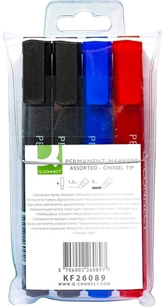 Marker Q-CONNECT PM-C 3-5mm, Set of 4 Markers Packaging/box
