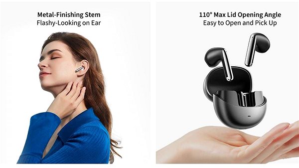 QCY HT10 PRO+ AilyBuds wireless headphones black .