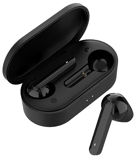 Wireless Headphones QCY T3e Black Lateral view