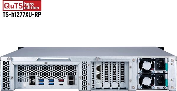 NAS QNAP TS-h1277XU-RP-3700X-128G Anschlussmöglichkeiten (Ports)