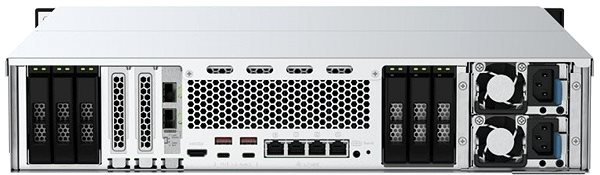  NAS  QNAP TS-h3088XU-RP-W1270-64G Connectivity (ports)