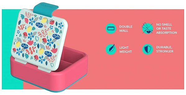 Snack Box Quokka KIDS BIRDS Snack box 1 l 18 × 16 × 6,7 cm ...