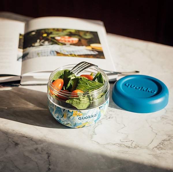 Lunch Box Quokka BLUE PEONIES Jar 0,5 l ...