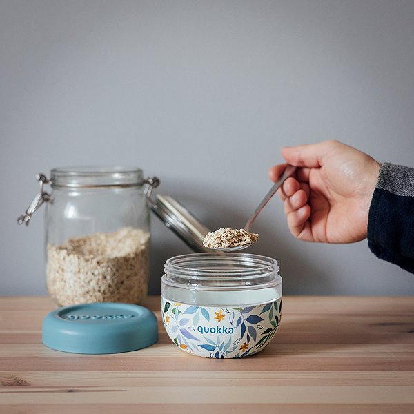 Lunch Box Quokka BLUE PEONIES Jar 0,5 l ...