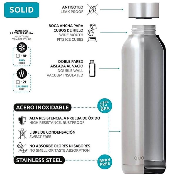 Thermos Quokka Solid Kids Thermos for kids 510 ml, dinosaur ...