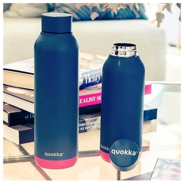 Thermos Quokka Solid thermos 630 ml, pink vibe ...