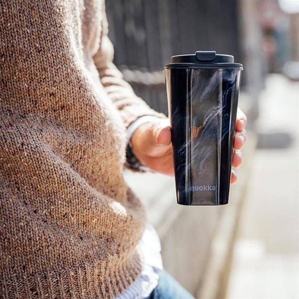 Thermal Mug Quokka Double wall coffee mug 0,45 l dark stone ...