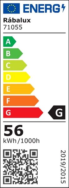 Ceiling Light Rabalux LED ceiling light ILIANA Energy label
