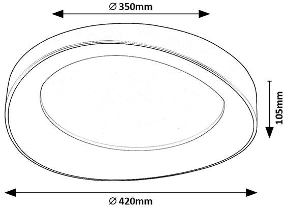 Ceiling Light Rabalux LED ceiling light ILIANA ...