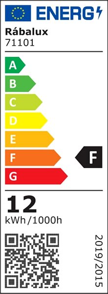 Ceiling Light Rabalux VENDEL, LED, 12 W, 3000 K, 25 cm Energy label