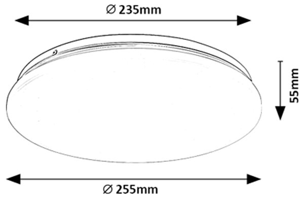 Ceiling Light Rabalux VENDEL, LED, 12 W, 4000 K, 25 cm ...