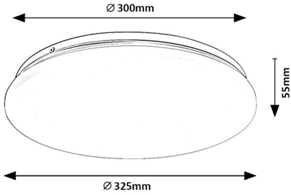 Ceiling Light Rabalux VENDEL, LED, 18 W, 4000 K, 32 cm ...