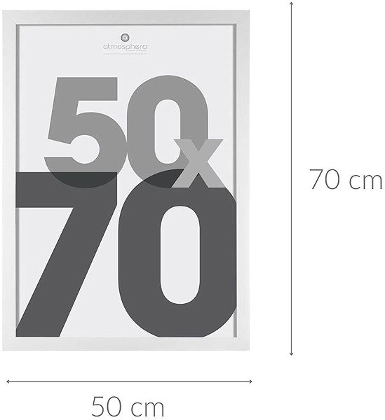 Photo Frame Atmosphera Photo frame 50 × 70 cm, white ...