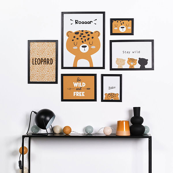 Photo Frame Today Set of 6 photo frames Leopard, MDF ...
