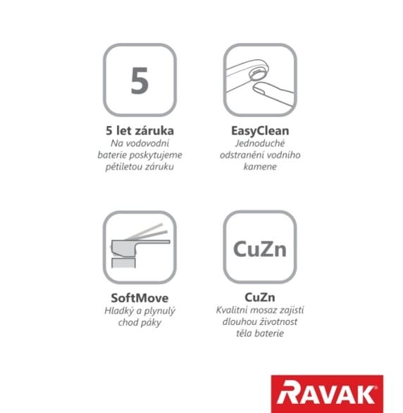 Tap RAVAK TD 055.00 Bidet Stand Mixer with Drain ...