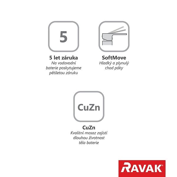 Vodovodná batéria RAVAK UN 032.00/150 Sprchová nástenná batéria ...