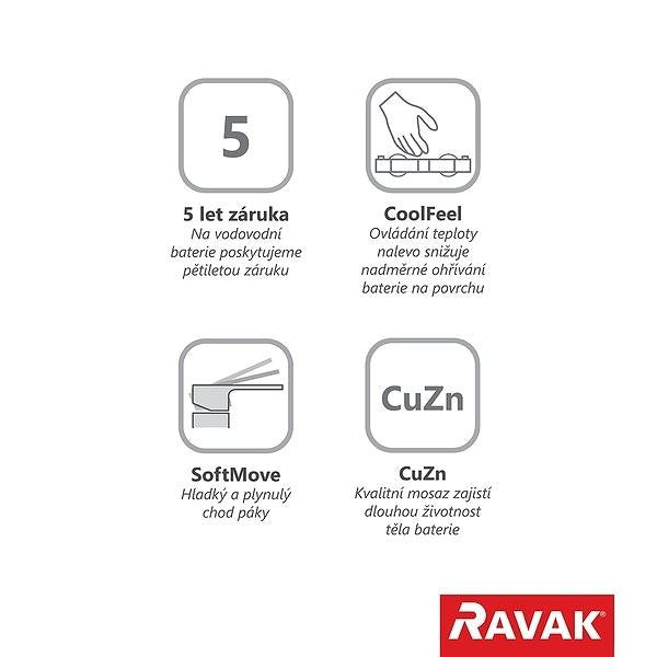 Tap RAVAK PU 032.00 Shower wall mixer 150 mm ...