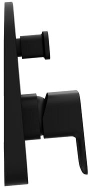 Tap RAVAK TD F 061.20 Undermount mixer with switch, black Lateral view