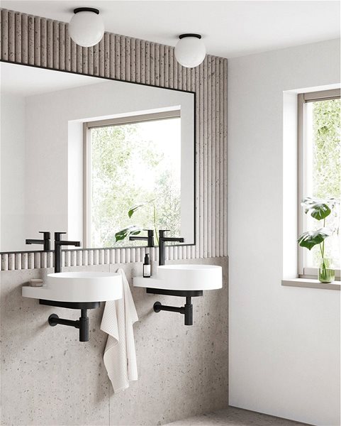 Tap RAVAK PU 015.20 Basin mixer without waste, black ...