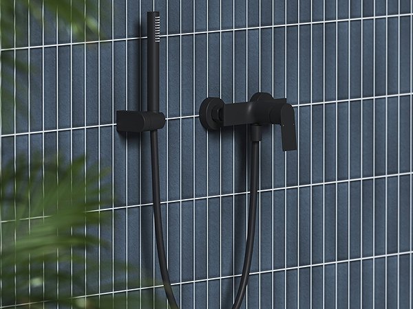 Tap Ravak PN 032.20BLM Shower wall mixer without shower set, black matt ...