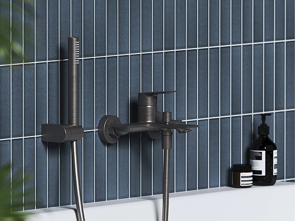 Tap Ravak PN 022.20GB Bathroom wall mixer without shower set, brushed graphite ...