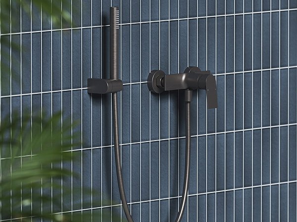 Tap Ravak PN 032.20GB Shower wall mixer without shower set, brushed graphite ...