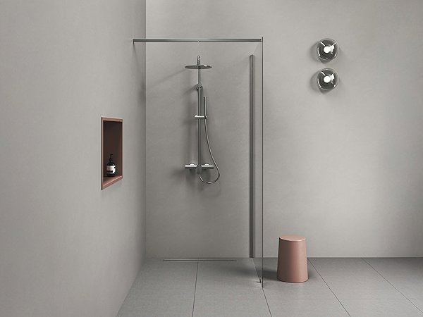 Tap Ravak SG 098.00CR Shower column non-thermostatic, sliding, with shower set, chrome ...